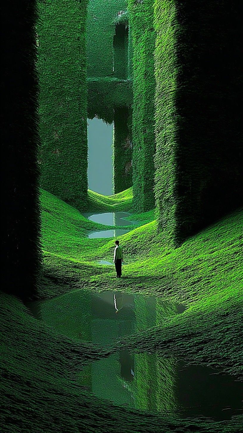 Sureal Green Landscape-1