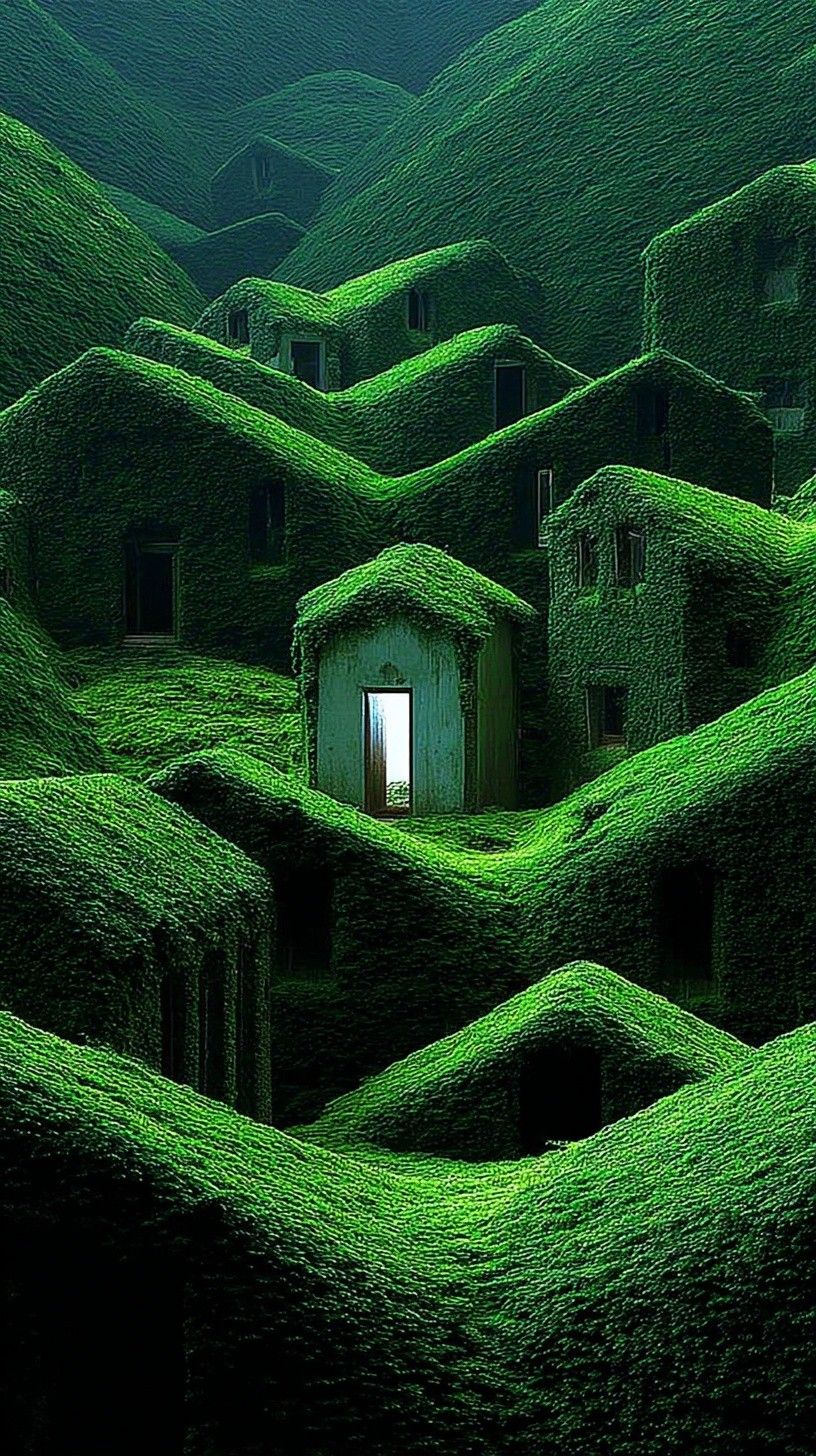 Sureal Green Landscape-2