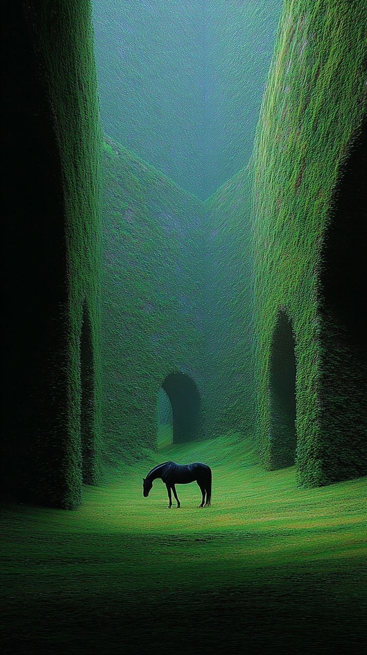 Sureal Green Landscape-3