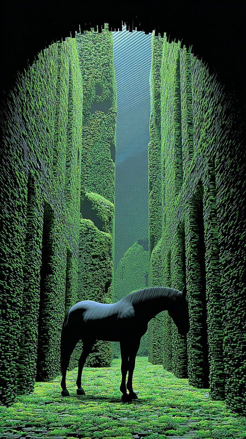 Sureal Green Landscape-6